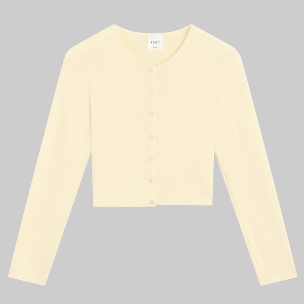 LESET Lauren Crop Cardigan
